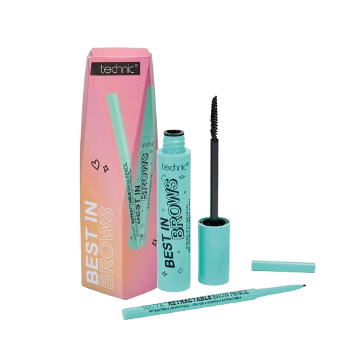 Technic giftset Eyebrow retractable pencil and clear setting Gel